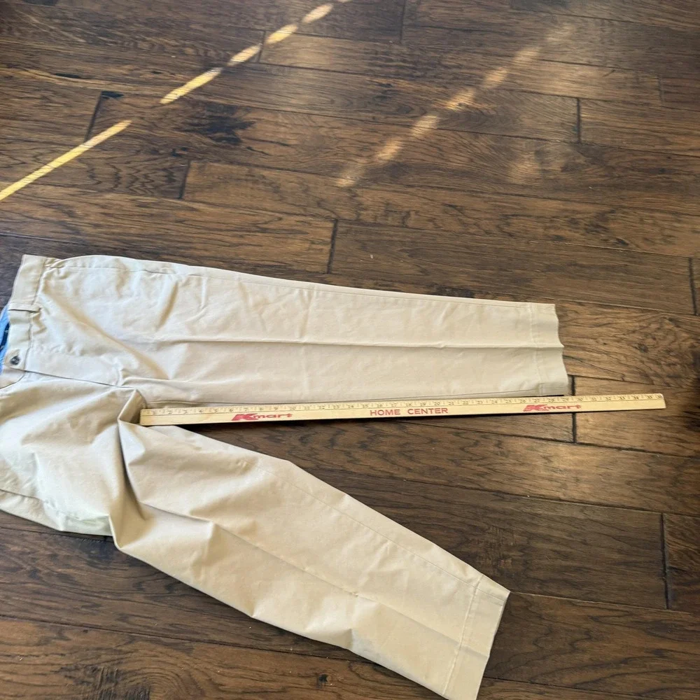Brooks Brothers Advantage Chino Pants Mens 35x29 Khaki Tan Stretch Clark Fit